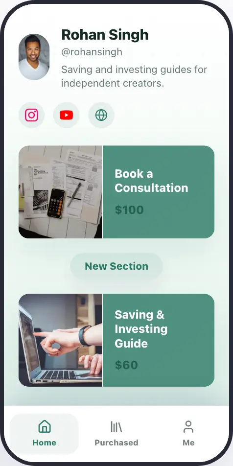 Universal Course · Starter Web App preview